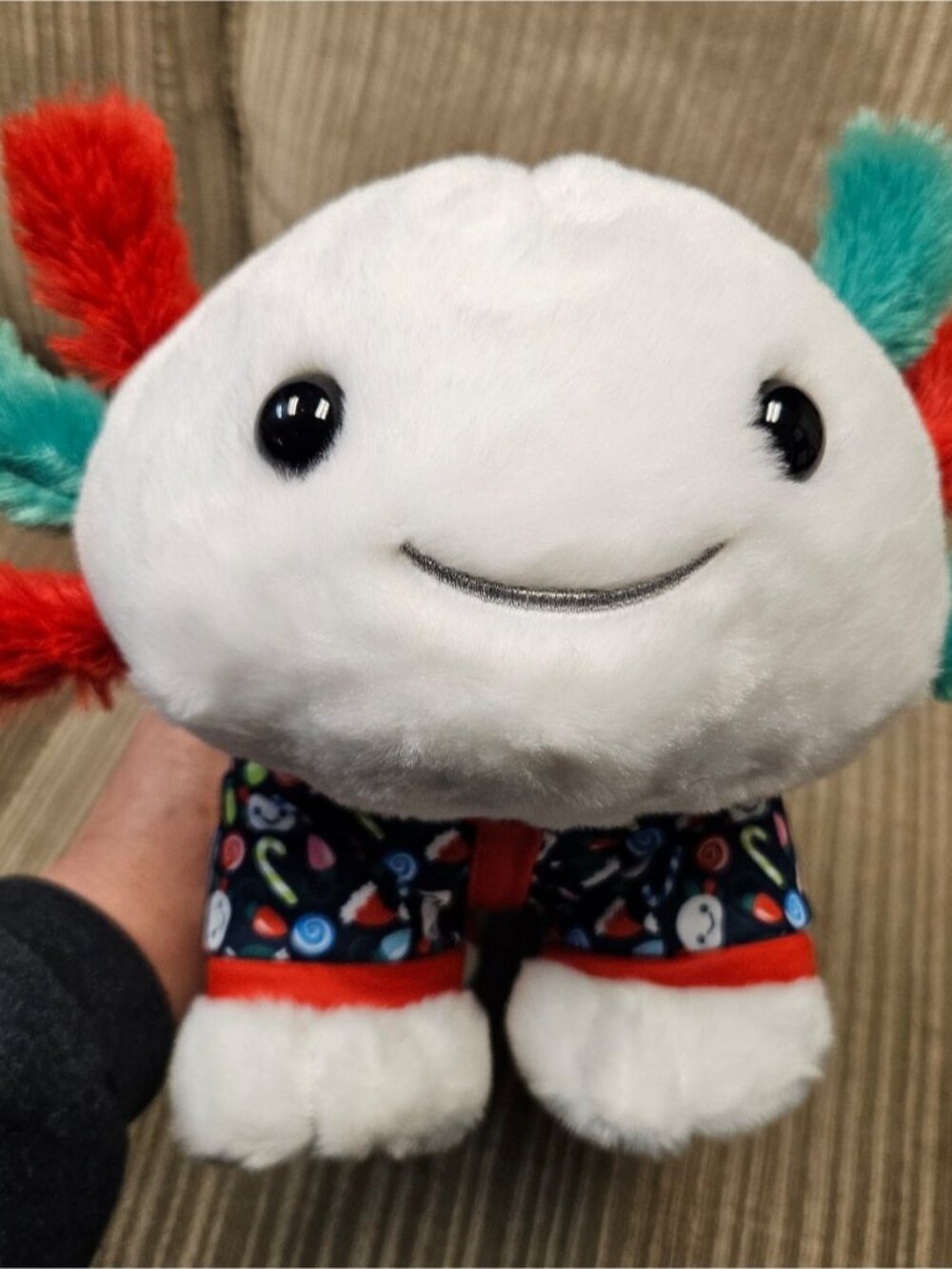 Build A Bear Festive Fun Christmas Axolotl w/ sleeper